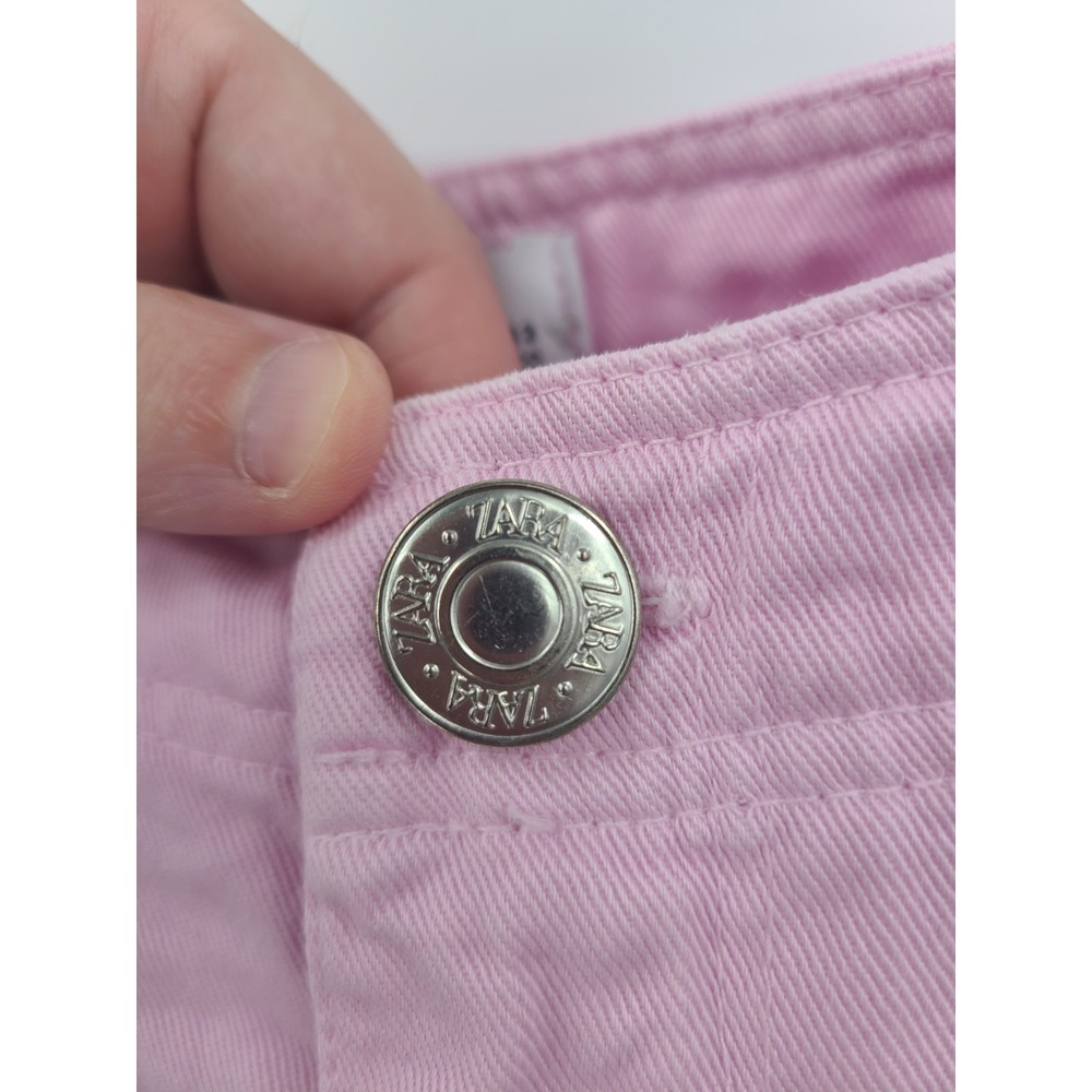 Y2K Zara Cargo Streetwear Womens Pants 10 Preppy Hip Hop Monochrome Girly - Picture 12 of 14